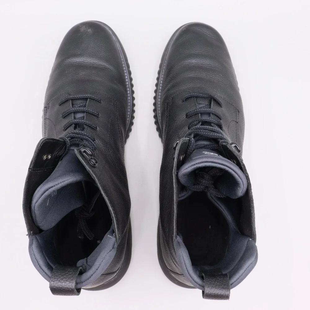 Cole Haan 2.Zerogrand City Boots Mens Size 13M US Black Pebbled Leather C25557